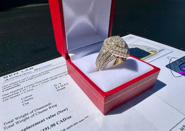 #861 - 14kt Yellow Gold, 1.75 Carat Diamond Ring Size 6 - Photo 4