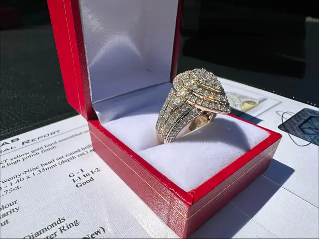 #861 - 14kt Yellow Gold, 1.75 Carat Diamond Ring Size 6 - Photo 8