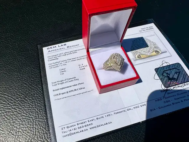 #861 - 14kt Yellow Gold, 1.75 Carat Diamond Ring Size 6 - Photo 9