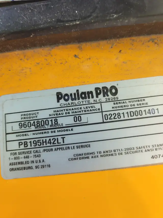!!!!!  YEAR 2000 POULAN  LAWN TRACTOR 20 HP 42 DECK LIKE NEW - Photo 9