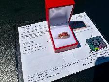#825 - 14kt Rose Gold & Fire Opal Ring, Size 8 - Photo 8