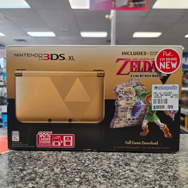NEW 3DS XL Zelda Link Between Worlds Edition @ Cashopolis!!