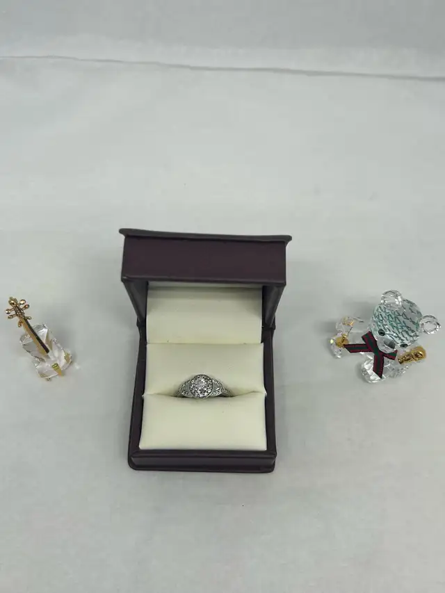 Vintage Halo , Milgrain  Diamond Ring - Photo 2