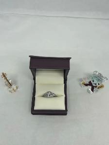Vintage Halo , Milgrain  Diamond Ring - Photo 2