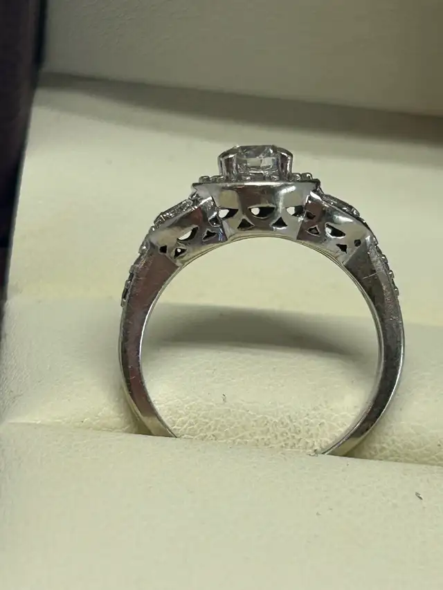 Vintage Halo , Milgrain  Diamond Ring - Photo 8