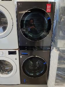 LG '27' Black Stainless Steel Laundry Tower on Sale‼️