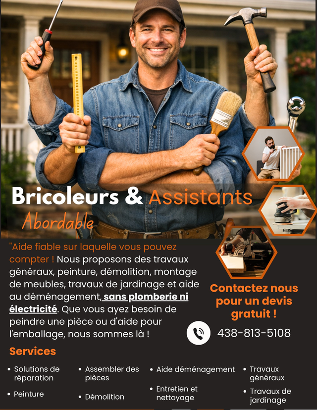 Handyman/Bricoleur-General Labor/Travail General(Paint-Peinture) - Photo 2