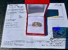 #829/848 - .87 Carat Diamond Band, 14k Gold, Size 6 or 7 - Photo 2