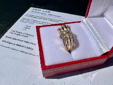 #829/848 - .87 Carat Diamond Band, 14k Gold, Size 6 or 7 - Photo 5