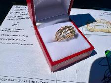 #829/848 - .87 Carat Diamond Band, 14k Gold, Size 6 or 7 - Photo 7