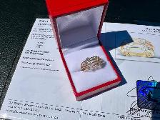 #829/848 - .87 Carat Diamond Band, 14k Gold, Size 6 or 7 - Photo 8