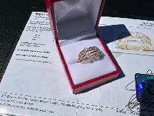 #829/848 - .87 Carat Diamond Band, 14k Gold, Size 6 or 7 - Photo 9