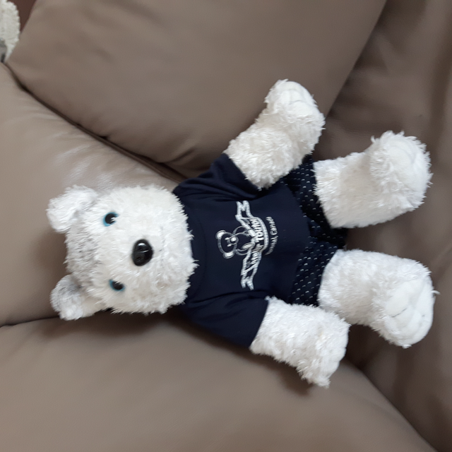 CHIEN BLANC BALTAYAR HUSKY 17'HAU HABIT BLEUE MARIN BLANC $20.00 - Photo 2