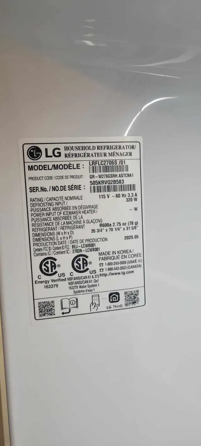 BRAND NEW LG Fridge $1200. Delivery Available. - Photo 3