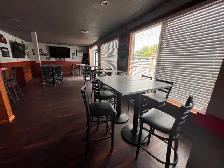 Commercial-Grade Bar Stools & Pedestal Tables – Great Condition