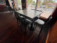 Commercial-Grade Bar Stools & Pedestal Tables – Great Condition - Photo 4