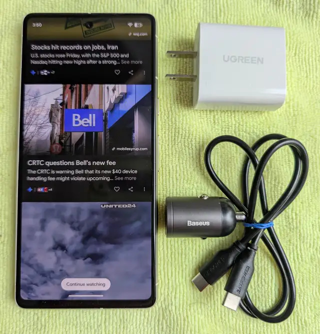 Google Pixel 7 Lemongrass/Green 128GB Bundle Flawless Condition - Photo 10