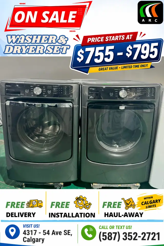 Big Blowout Sale on Washers & Dryer Set $755-$895 Only - Photo 2