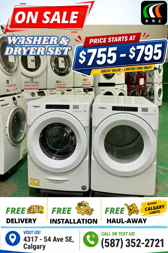 Big Blowout Sale on Washers & Dryer Set $755-$895 Only - Photo 3