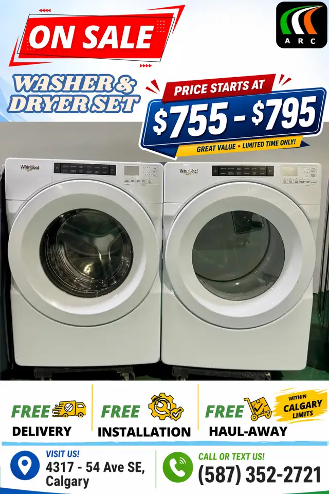 Big Blowout Sale on Washers & Dryer Set $755-$895 Only - Photo 4