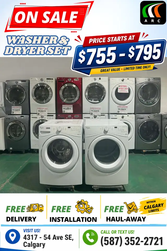 Big Blowout Sale on Washers & Dryer Set $755-$895 Only - Photo 5