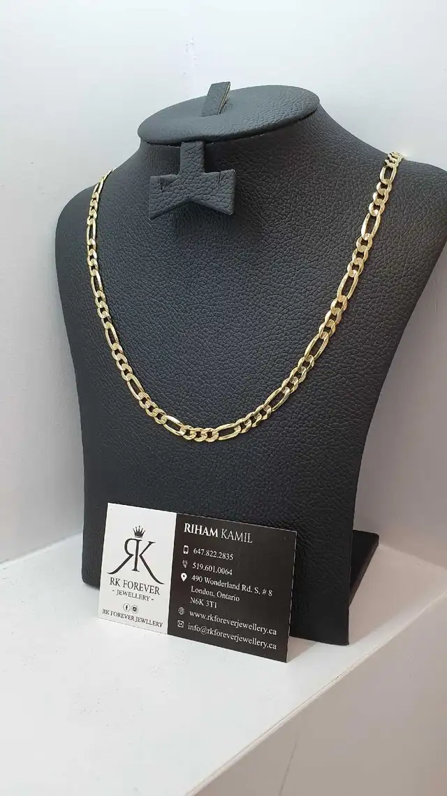 10k yellow gold chain # 406_9 - Photo 2
