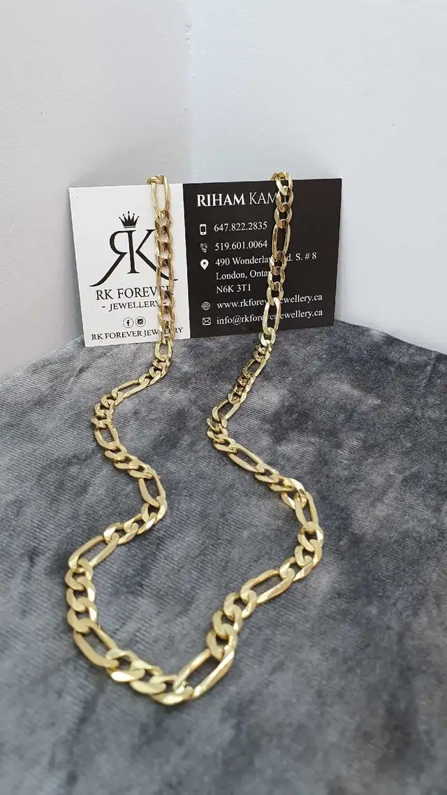 10k yellow gold chain # 406_9 - Photo 4