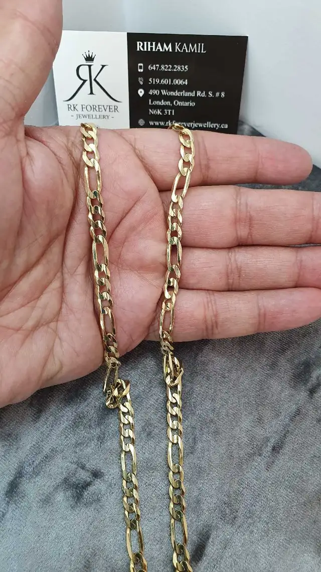 10k yellow gold chain # 406_9 - Photo 5