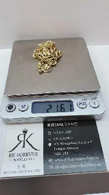 10k yellow gold chain # 406_9 - Photo 6