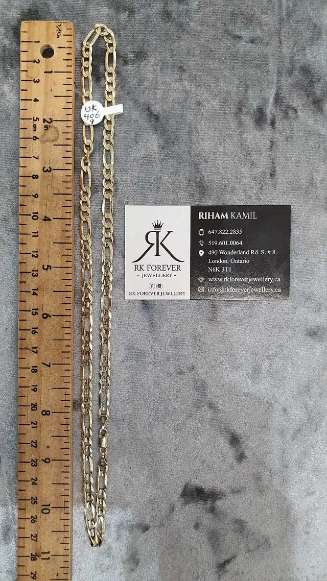 10k yellow gold chain # 406_9 - Photo 8