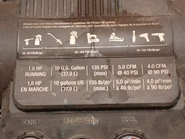 Mastercraft 10 Gallon Air Compressor - Photo 5