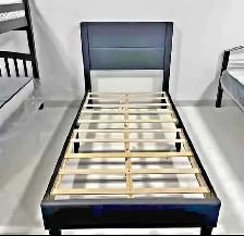 Single Size bed frame with mattress