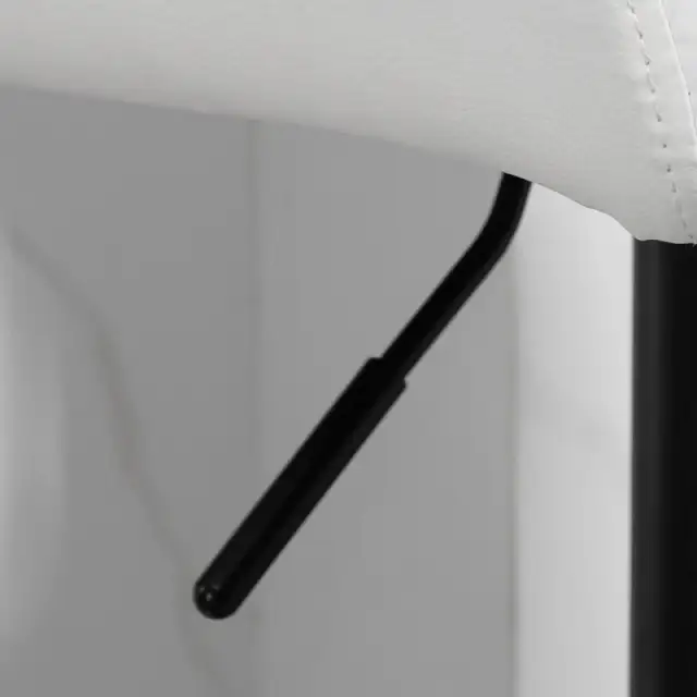 Adjustable Bar Stools with Footrest Back for Kitchen Counter ... - Photo 9