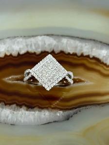 Illusion Princess cut Diamond Ring - Photo 10