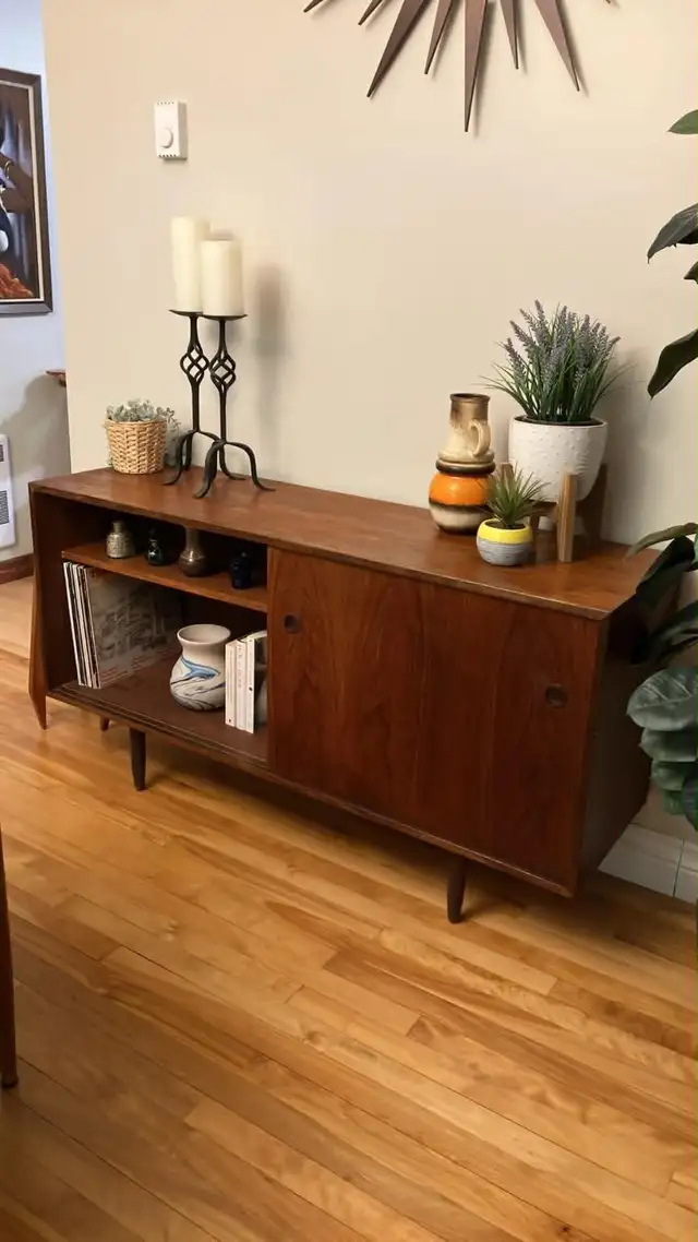 Mid century modern. TEAK TECK. Buffet, crédence, bar, vitrine di - Photo 5