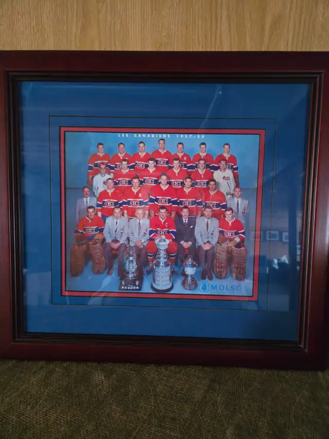 1957/58 CANADIENS NHL TEAM ISSUED STANLEY CUP PHOTO