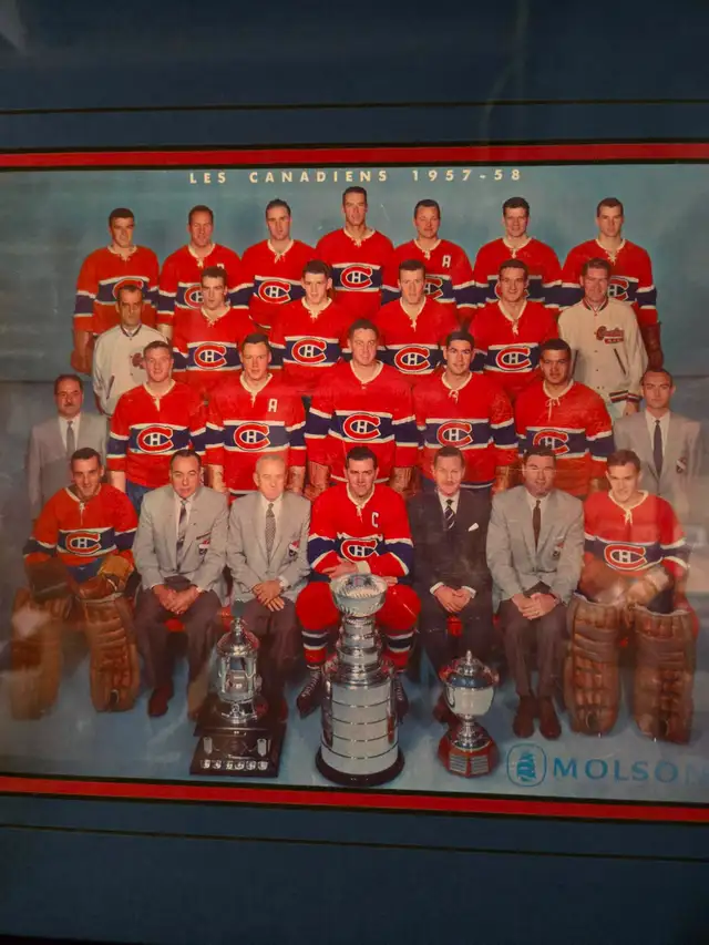 1957/58 CANADIENS NHL TEAM ISSUED STANLEY CUP PHOTO - Photo 2