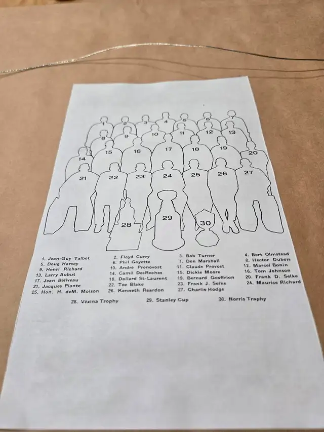 1957/58 CANADIENS NHL TEAM ISSUED STANLEY CUP PHOTO - Photo 3