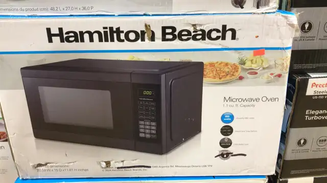 HAMILTON BEACH 1.1 CUFT MICROWAVE OVEN 950 WATTS MOTOR