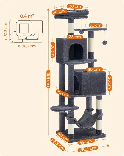 Brand New Cat Tree 2 Perches 2 Caves Special $109