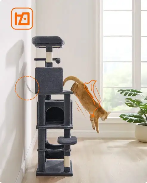 Brand New Cat Tree 2 Perches 2 Caves Special $109 - Photo 5