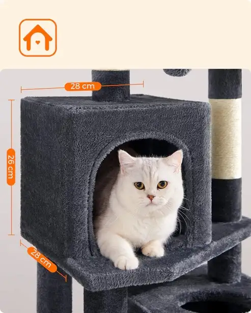 Brand New Cat Tree 2 Perches 2 Caves Special $109 - Photo 7