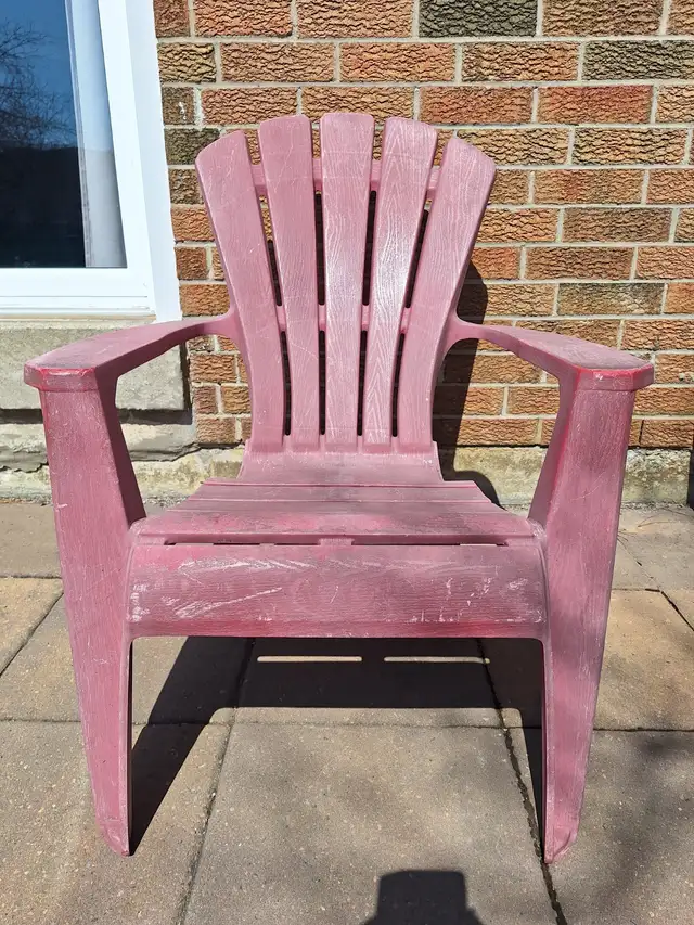 Red Plastic Muskoka Chair