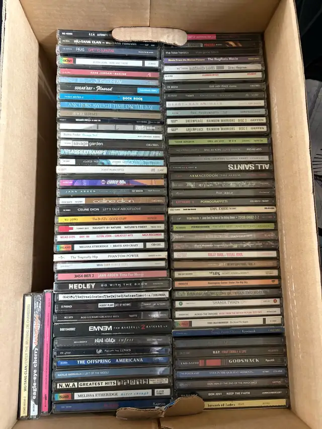 box of CDs
