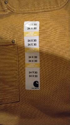 (34 X 30) Men's Work Pants_Loose Original Fit with company logo - Photo 2