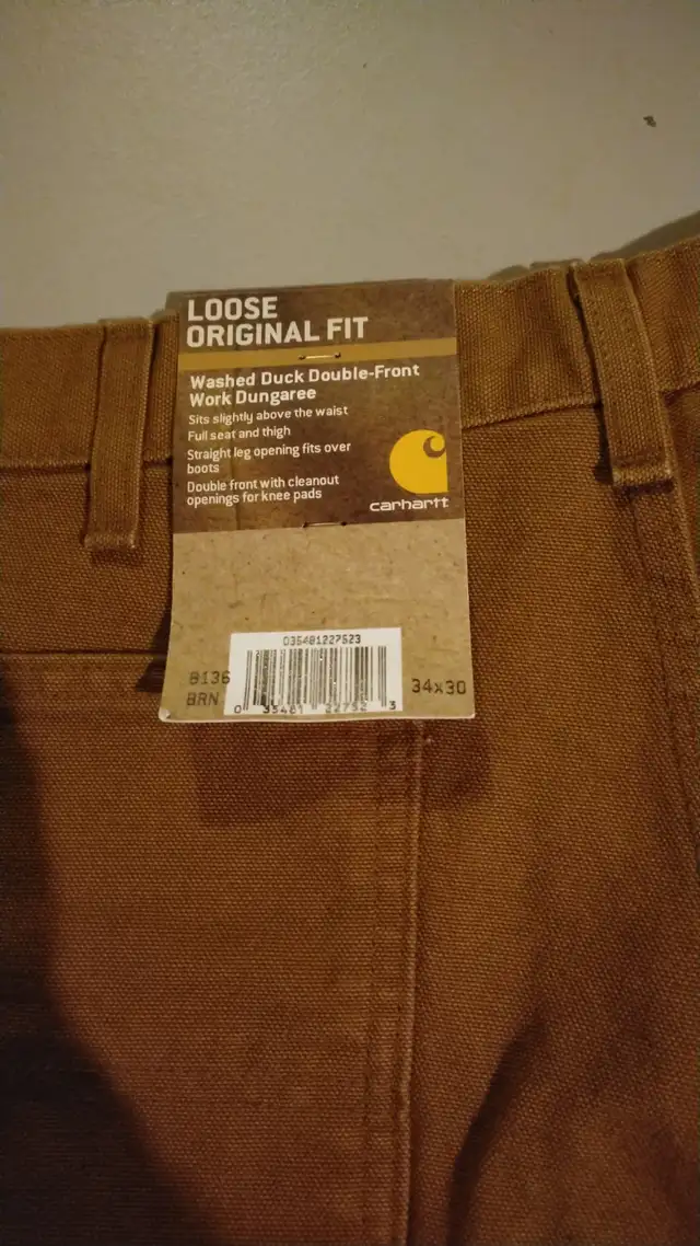(34 X 30) Men's Work Pants_Loose Original Fit with company logo - Photo 3