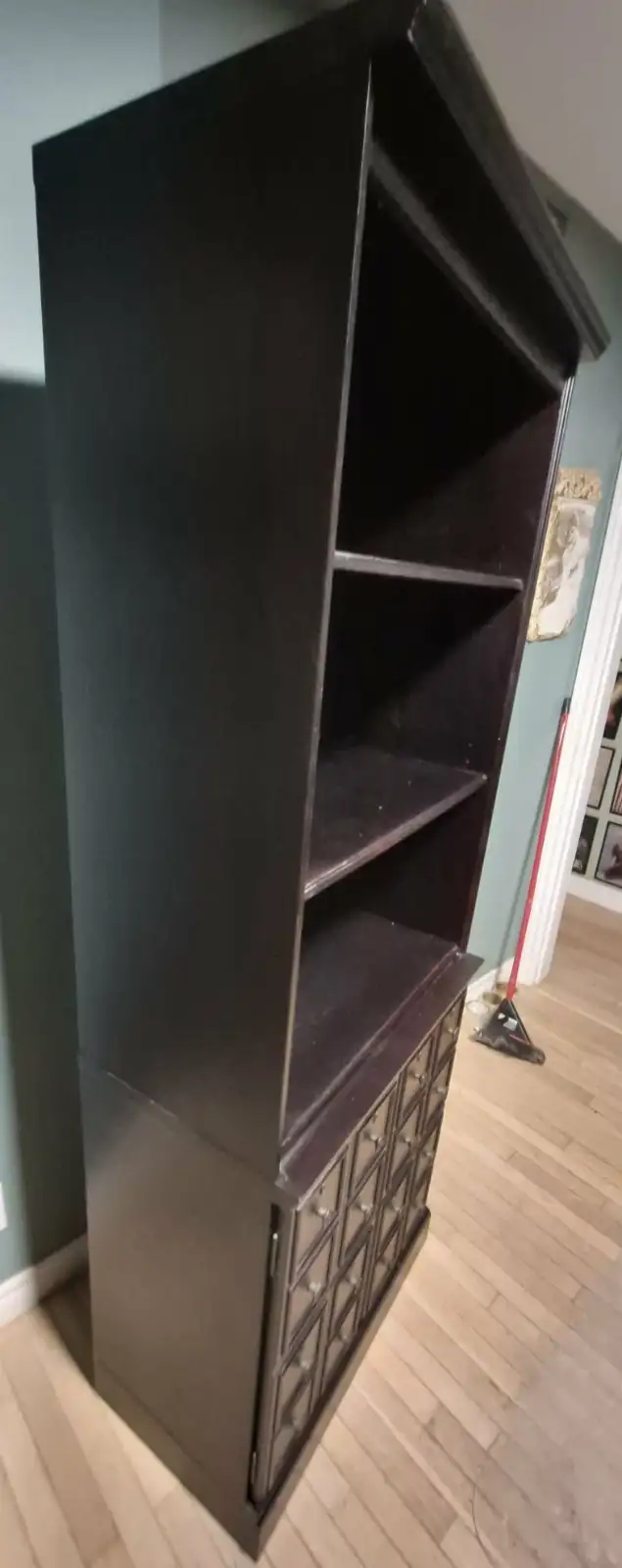 BOMBAY CO. 'STANTON' BOOKCASE CABINET – APOTHECARY STYLE STORAGE - Photo 3