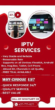 I.P.T.V subscription for Firestick and all devices