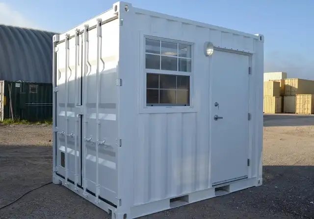 Unité de bureau mobile en acier de 2,4 m