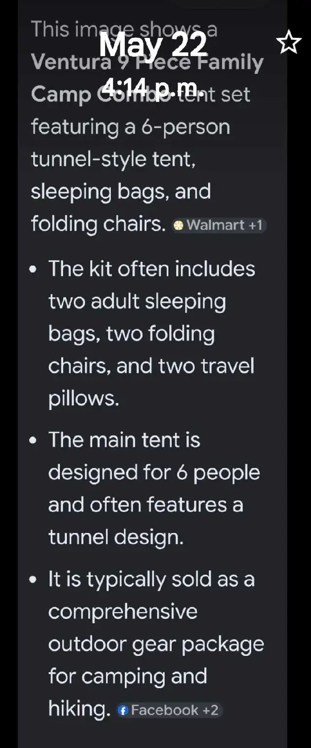 Camping tent w sleeping bags and chairs - Photo 5